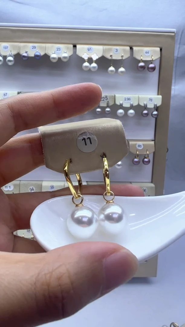 未镶嵌淡水珍珠耳饰11