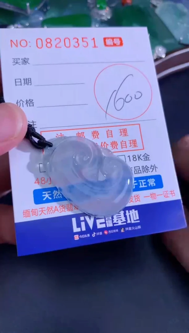 颈饰未镶嵌翡翠天然A货翡翠