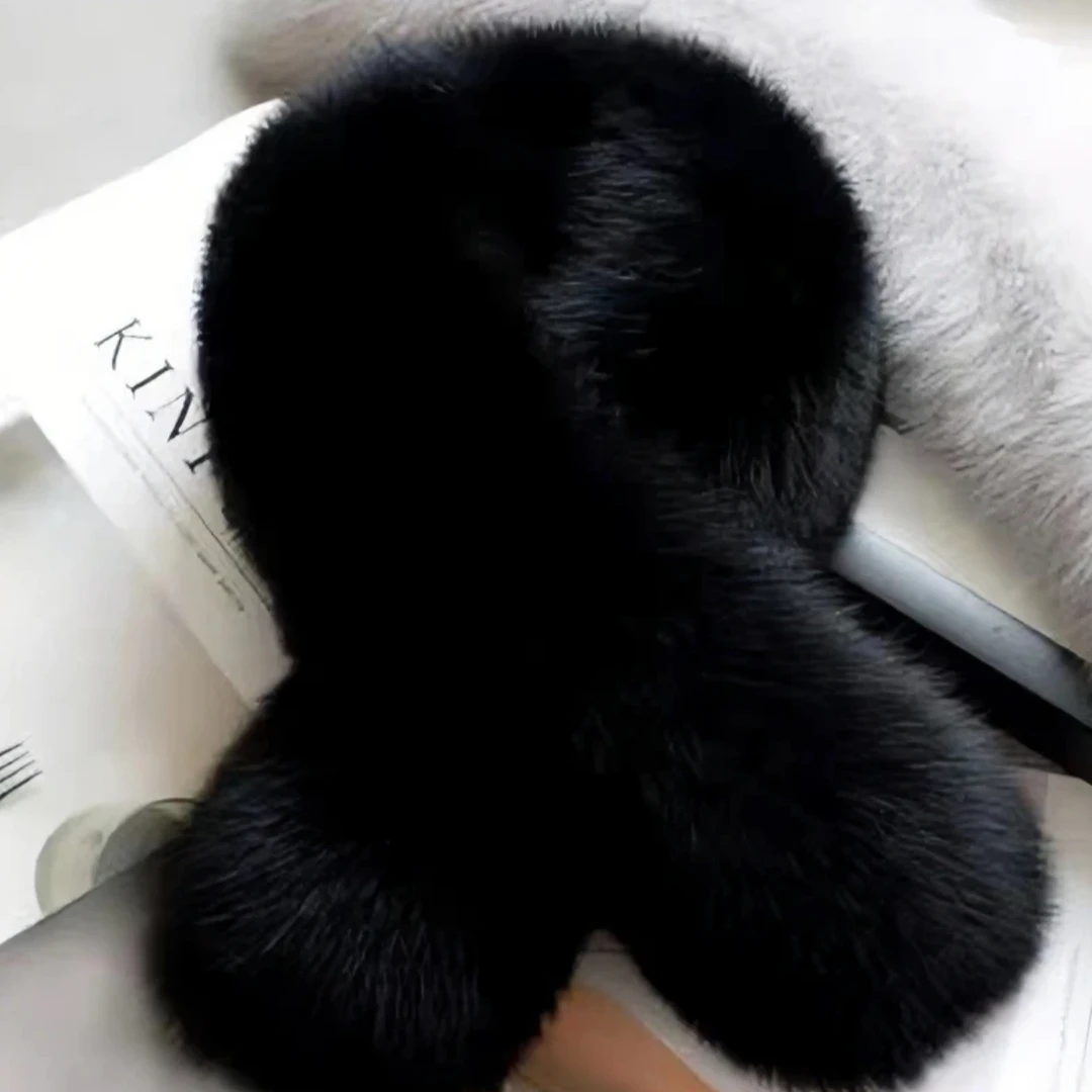 时尚狐狸围脖，时尚狐狸毛领。