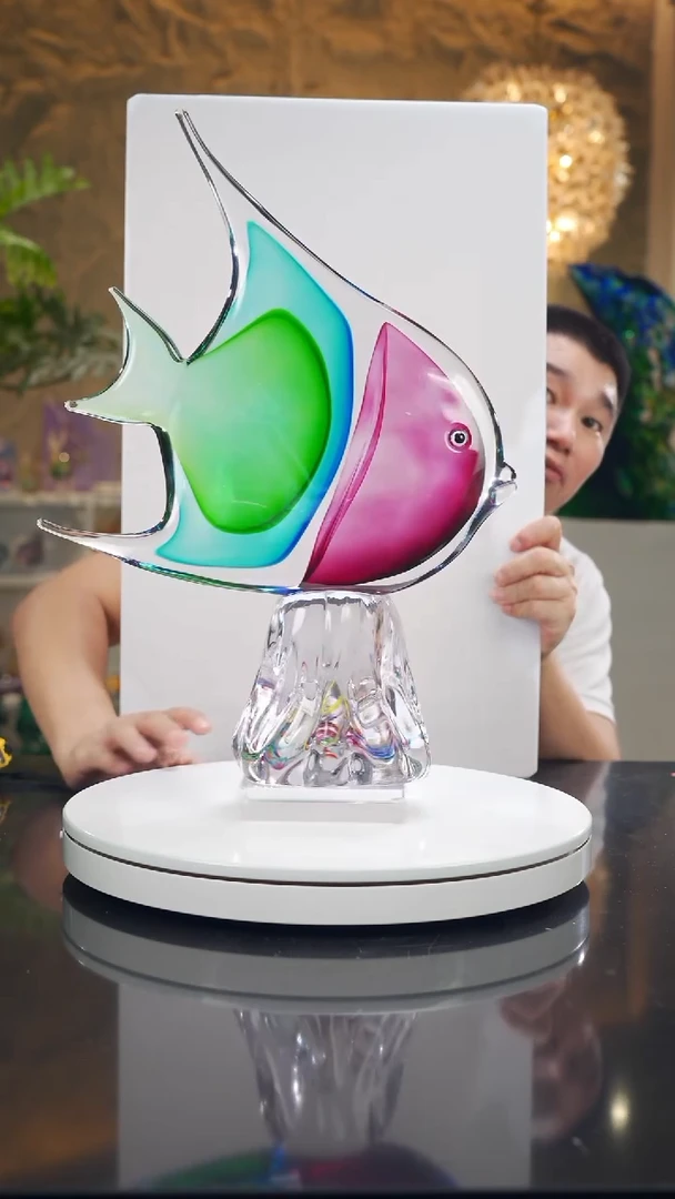 摆件设计款三色鱼摆件小号