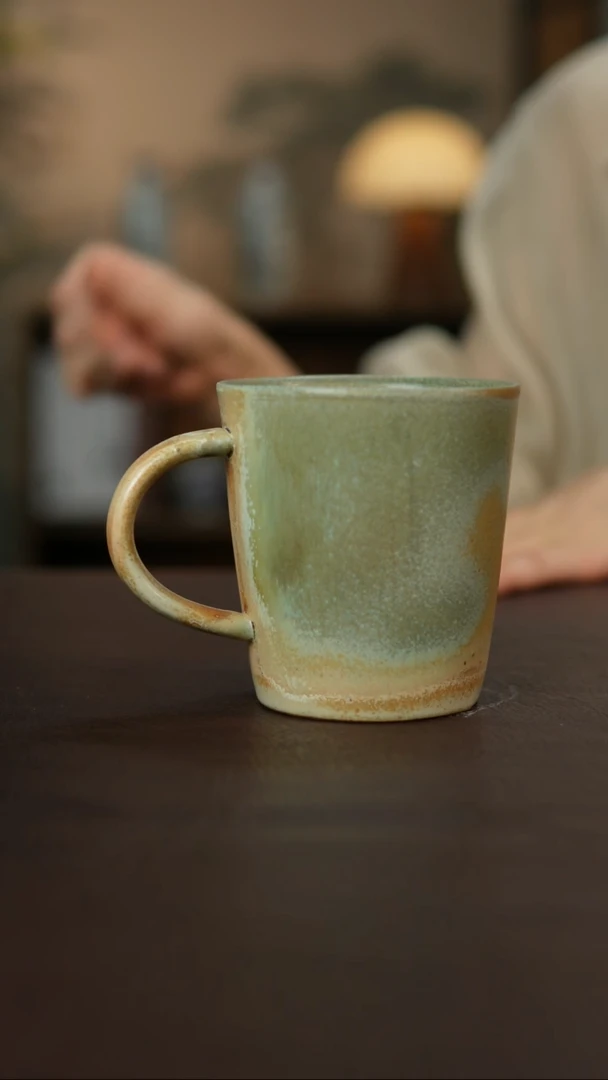 杯景德柴烧手作多人瑕疵