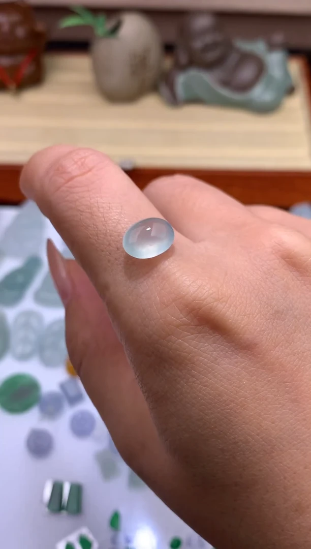 定制翡翠未镶嵌蛋面500+50