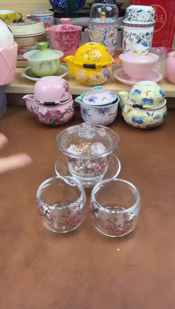 陶陶瓷茶具摆件旅行套组