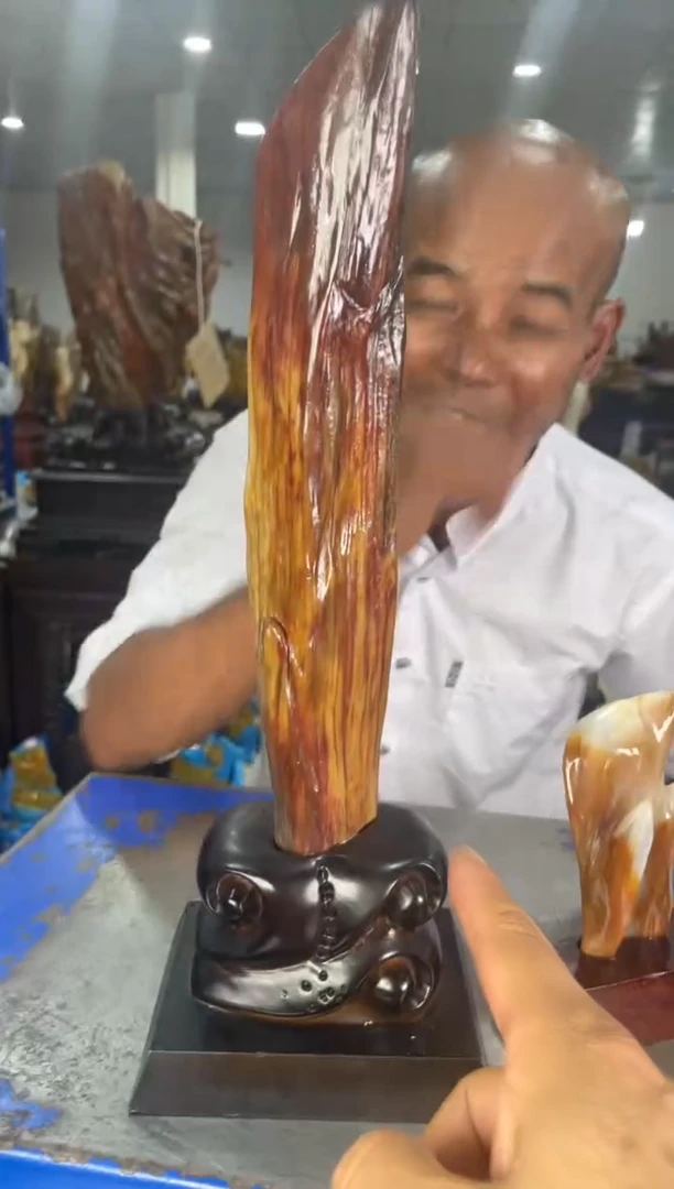 硅化玉摆件未镶嵌9