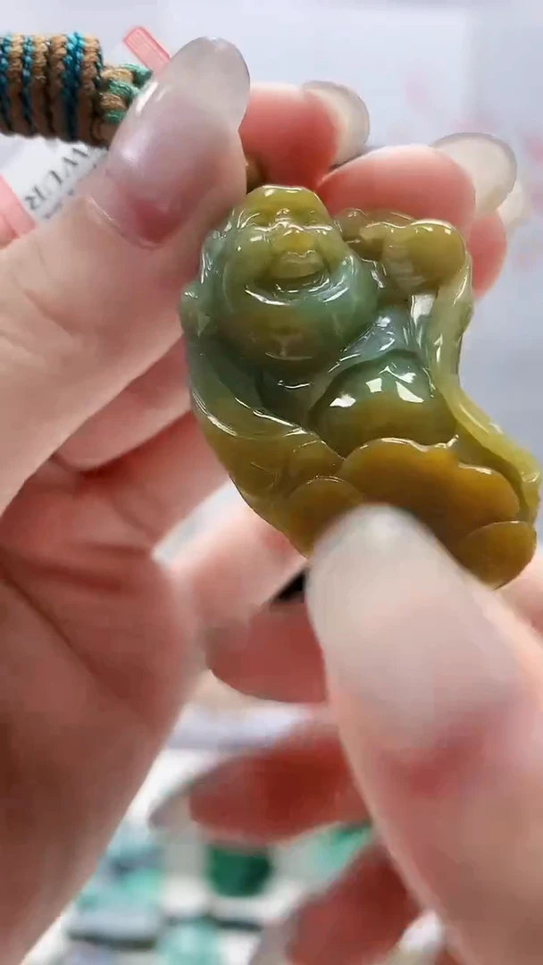 定制翡翠未镶嵌4852lr- 毛货挂件234