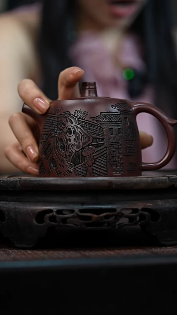 茶壶紫砂宜兴岁颐传砂原矿全手3