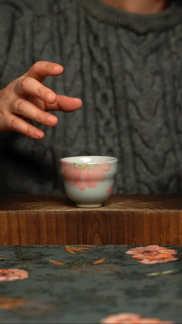 瓷片釉下彩手工手绘同款陶器