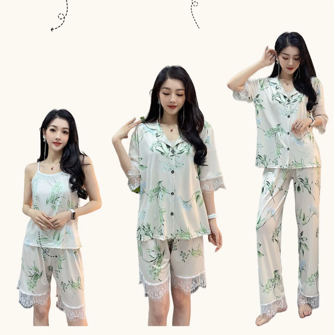 蕾丝竹叶蔷薇四件套