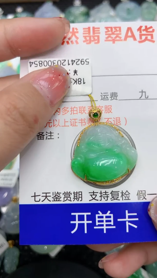 【闪购商品】翡翠颈饰18K金镶嵌111111111111