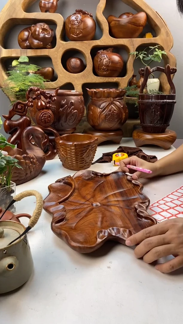 香樟木A35荷叶干泡/尺寸41*26*3.5