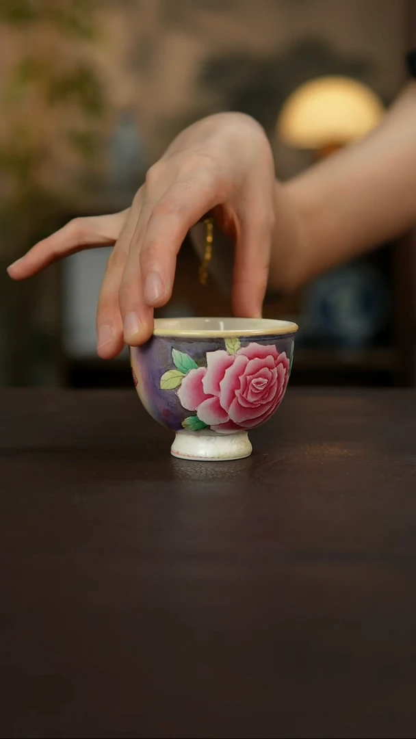 景德镇陶瓷杯碗柴烧多人