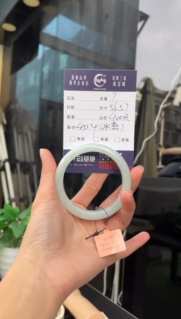 未镶嵌手镯翡翠Q 56正圈 4514