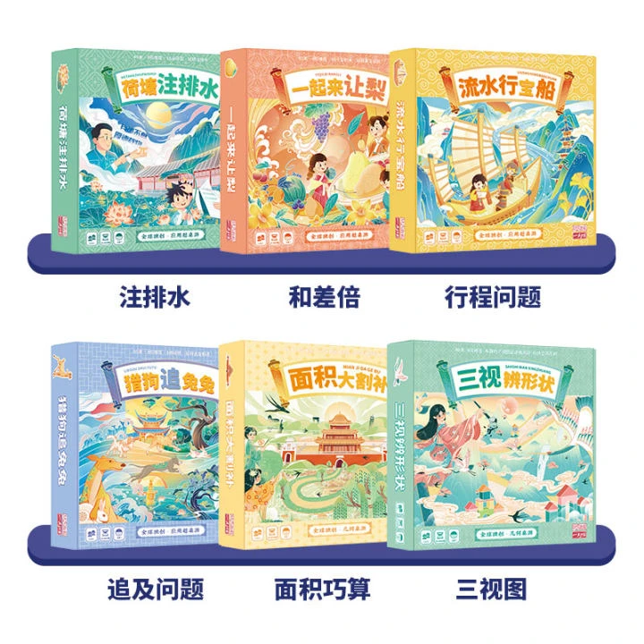 123年级“应用题&几何”专项（高级）桌游注排水行程追相遇面积三视图
