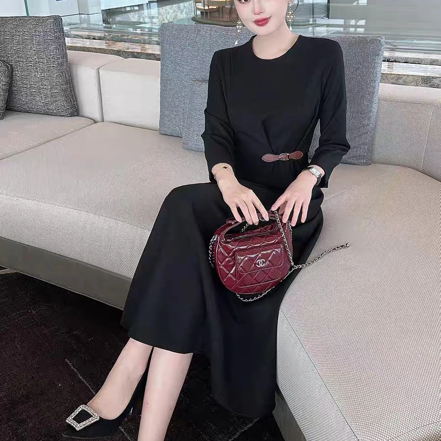 珍姐精选修身名媛气质轻奢显瘦连衣裙