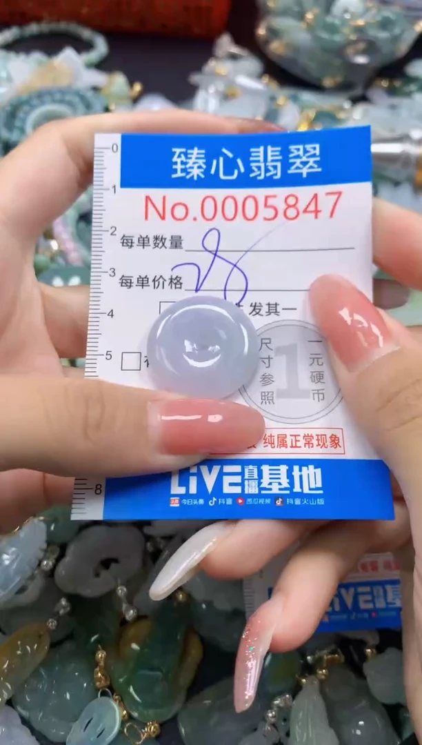 翡翠未镶嵌颈饰5847