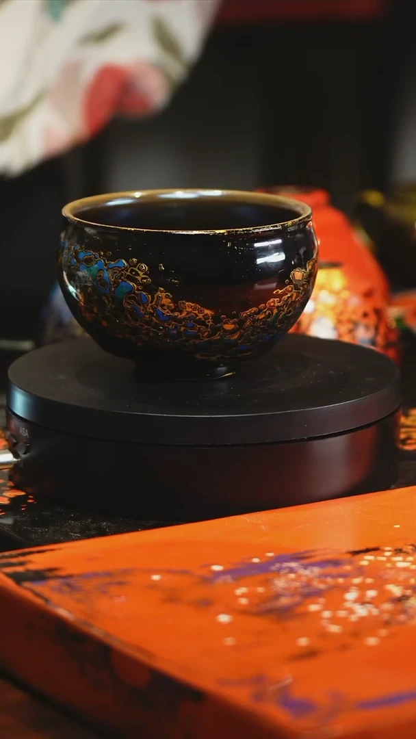 凌超老师大漆工艺炉式杯