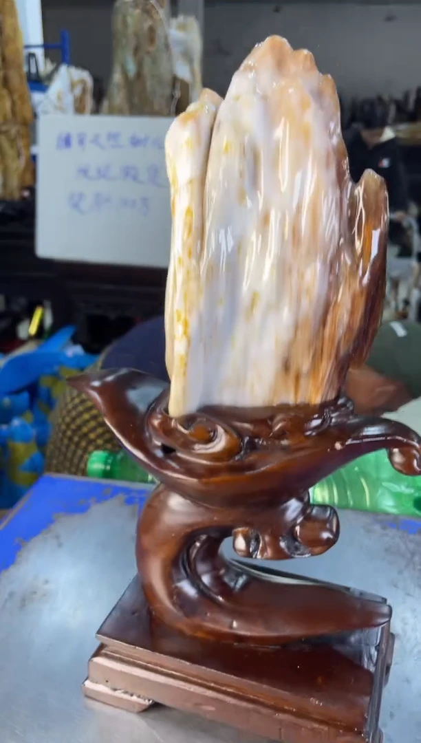 未镶嵌摆件硅化玉42