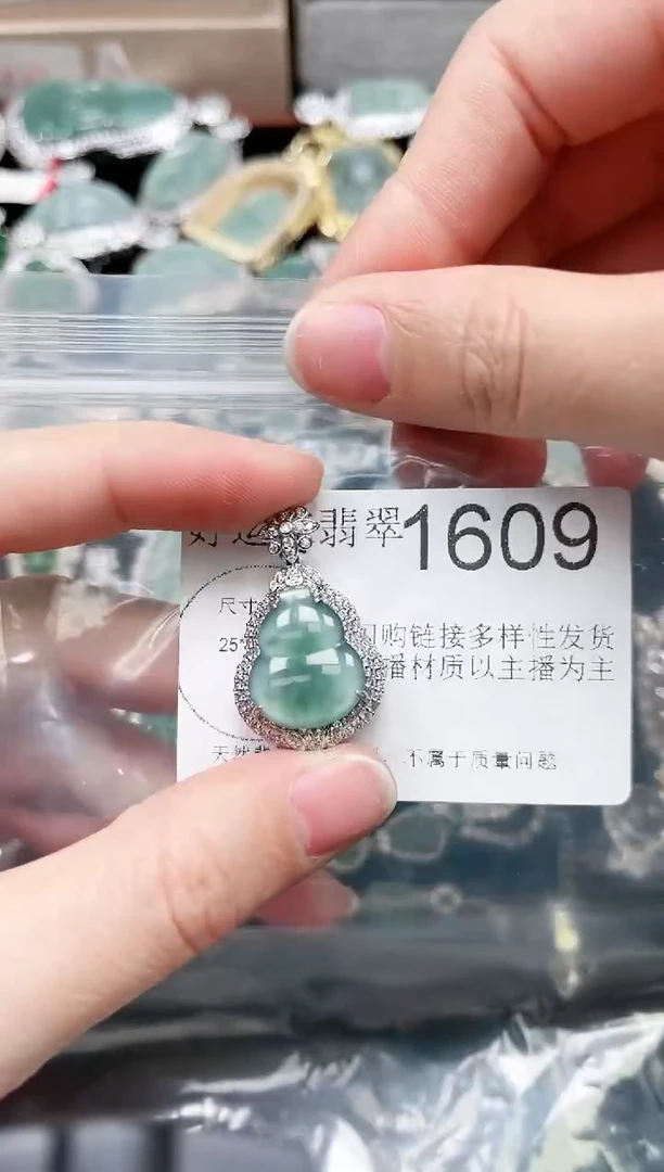【闪购商品】翡翠颈饰未镶嵌1609赠皮绳