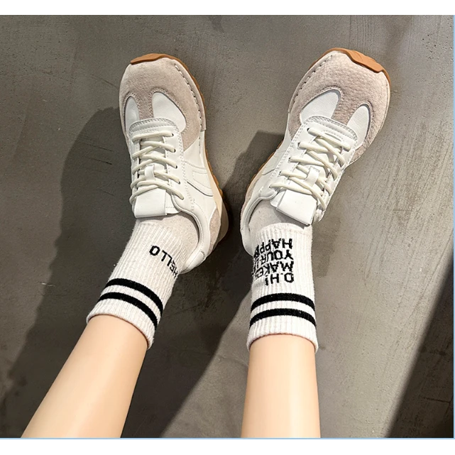 A1869新款系带潮流百搭复古德训鞋休闲时尚平底板鞋仓