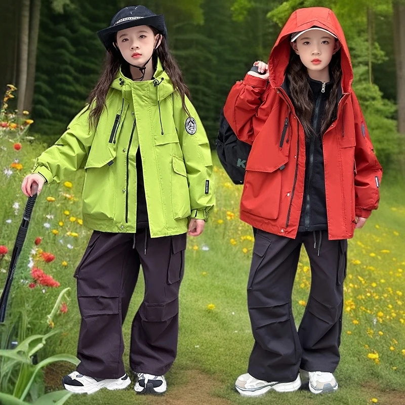 安踏官方联名恪戈儿童女童冲锋衣2025秋冬新款洋气时髦三合一外套