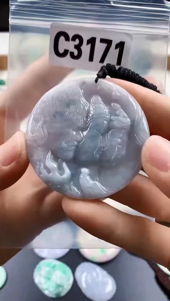 颈饰未镶嵌翡翠天然翡翠吊坠挂件
