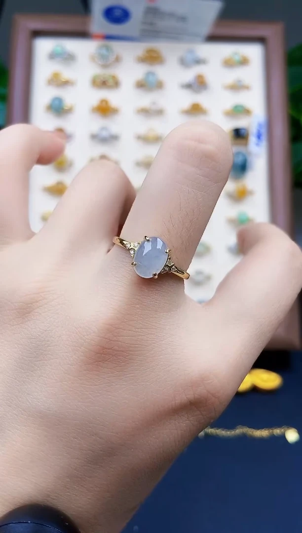 银S925镶嵌戒指翡翠21