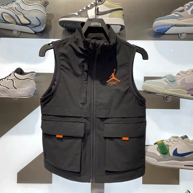 【官方旗舰】Air Jordan秋季休闲时尚男女童马甲工装速干马甲C712