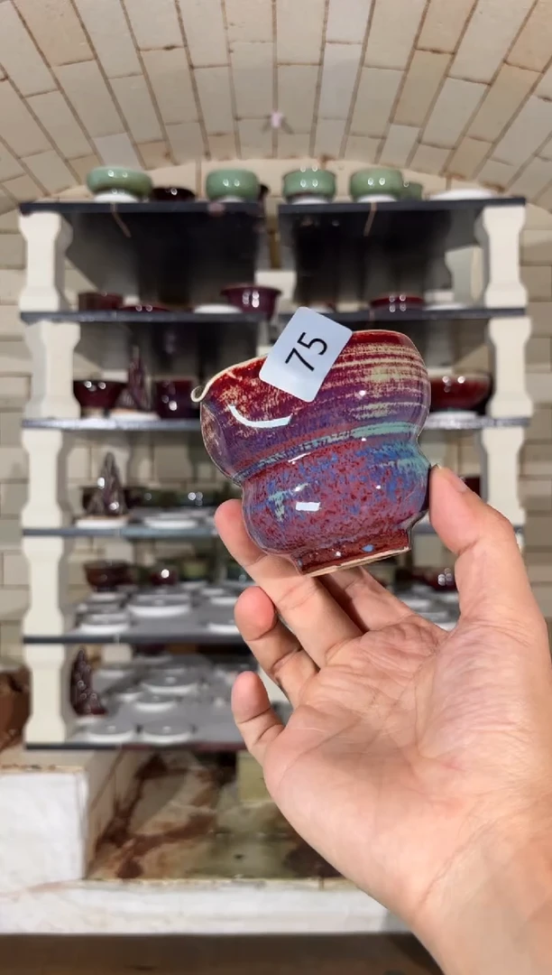 摆件精品窑变钧瓷茶器