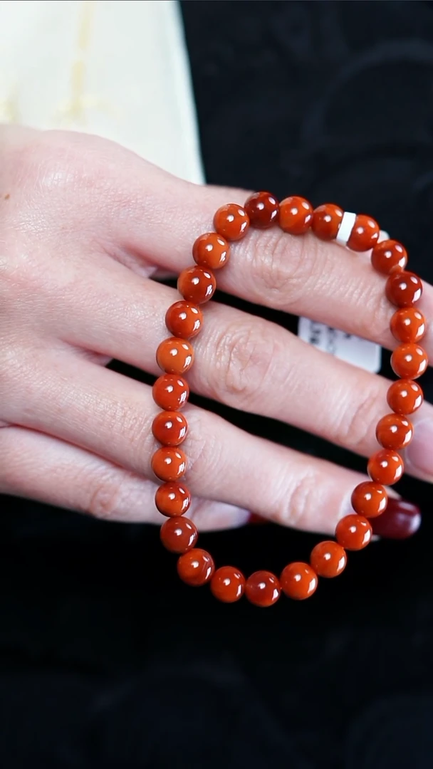 【闪购商品】南红玛瑙手串未镶嵌玫锦@@SCMJ单-6.5m手工