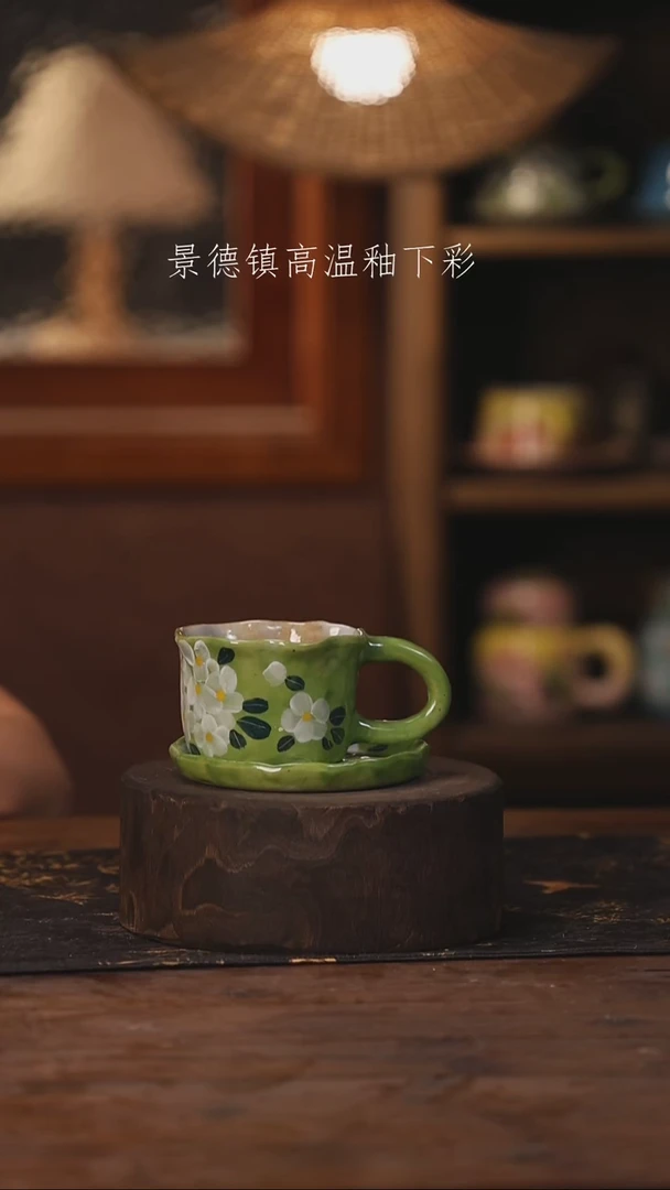 陶瓷景德镇高温釉下手绘陶瓷004