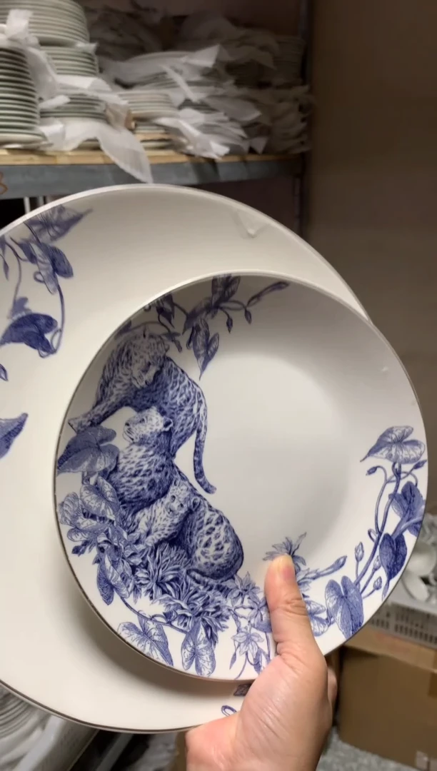 瓷陶瓷原单CC1412餐具两件套