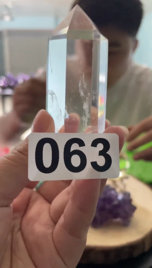未镶嵌珠宝半成品水晶 白水晶蓝针  063