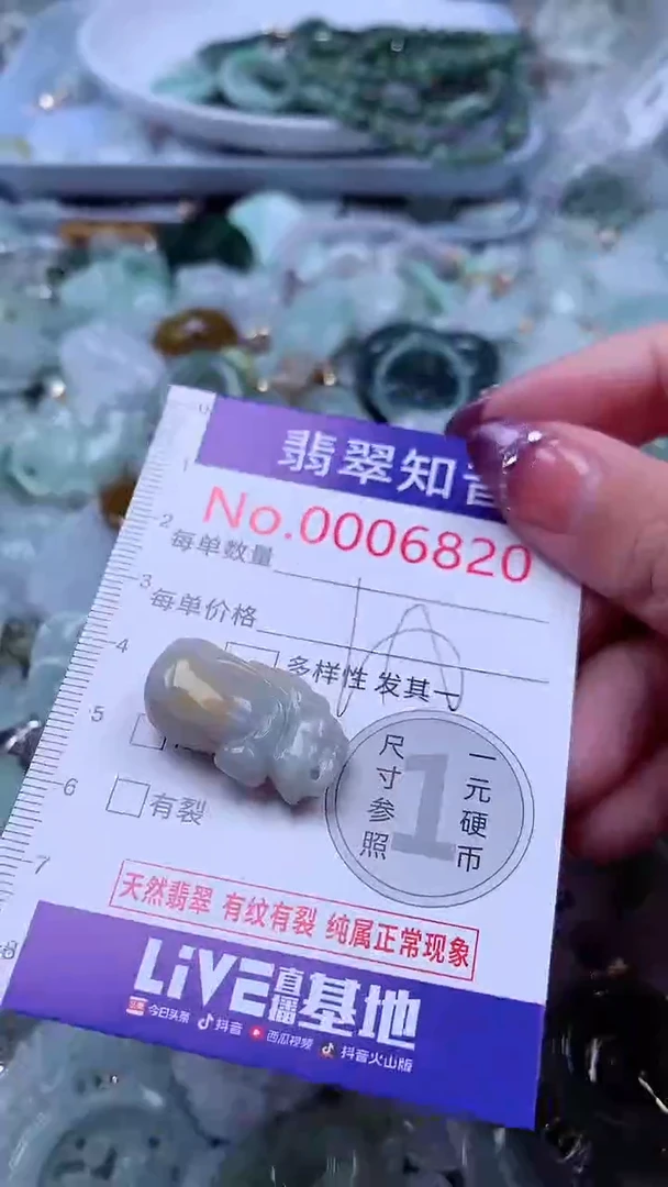 翡翠未镶嵌吊坠(不含链)6820
