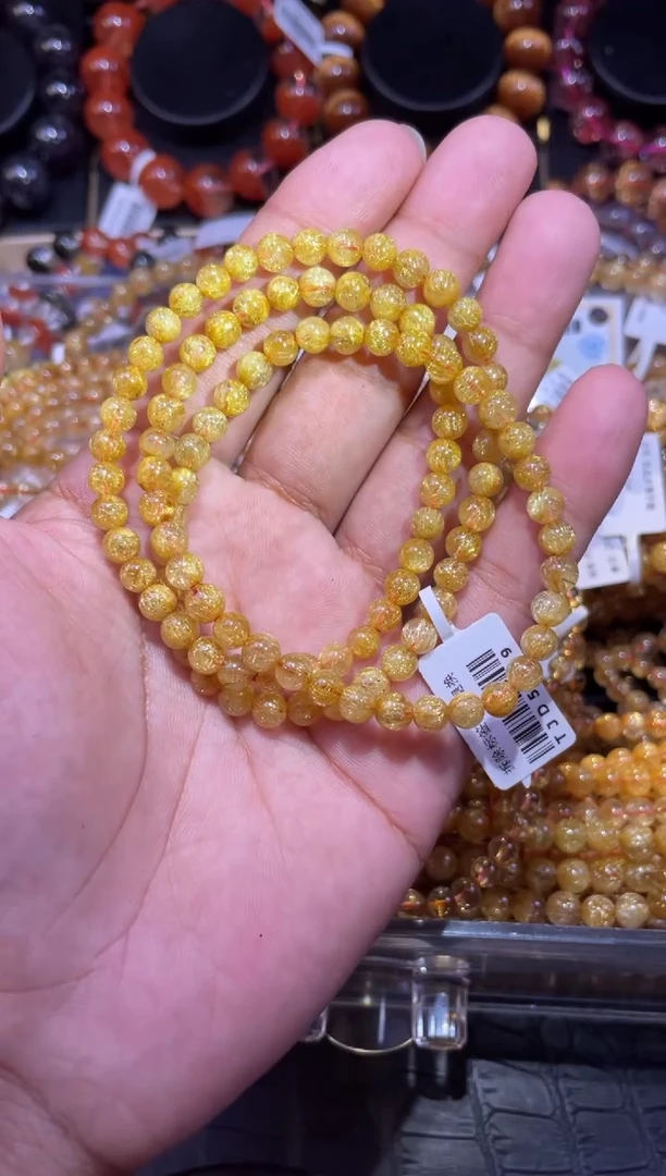 水晶手链未镶嵌钛晶手链多圈