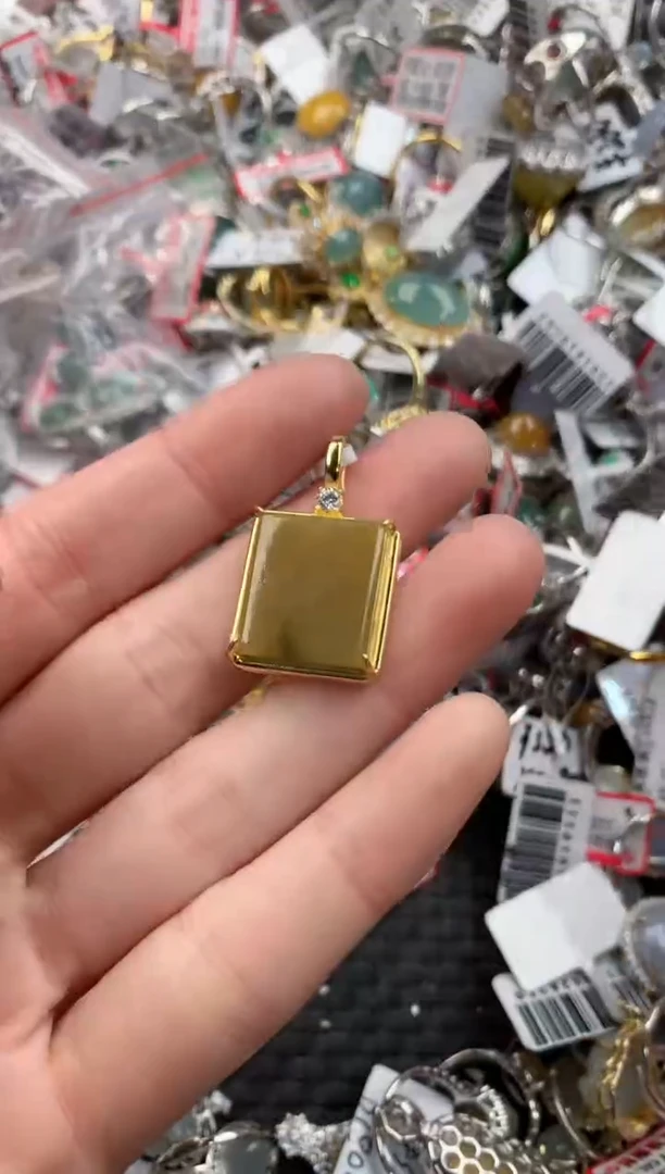 银S925镶嵌戒指翡翠222   2