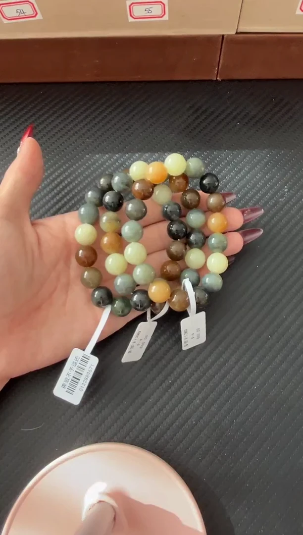 未镶嵌手串和田玉若羌微色差卡12手串多样性发货拍一发一