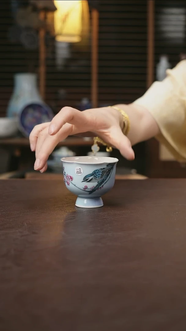杯景德镇陶瓷杯碗柴烧多人