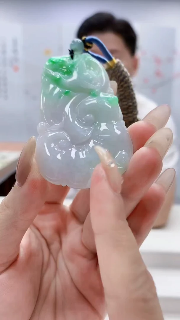 未镶嵌定制翡翠4917lr-毛货挂件93