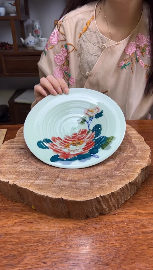 【闪购商品】瓷片景德镇陶瓷手工手绘釉中彩（食品级）