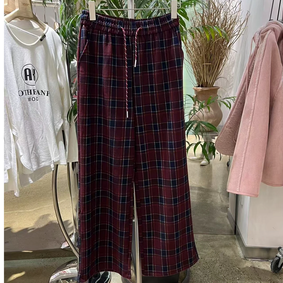 【113#门店新品】休闲格子裤X8A3141110