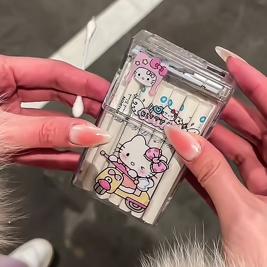 凯蒂猫氛围灯充电点烟器透明烟盒打火机一体防风个性送男友闺蜜礼