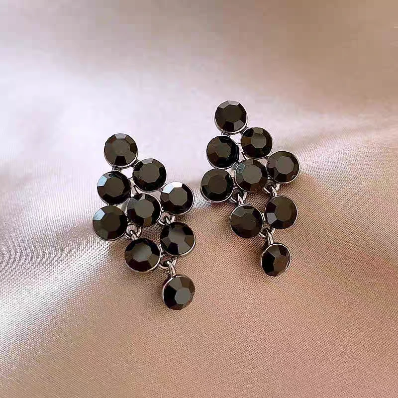 铜合金耳饰 【D69】新款时尚气质温柔耳环精致百搭小众耳钉优雅