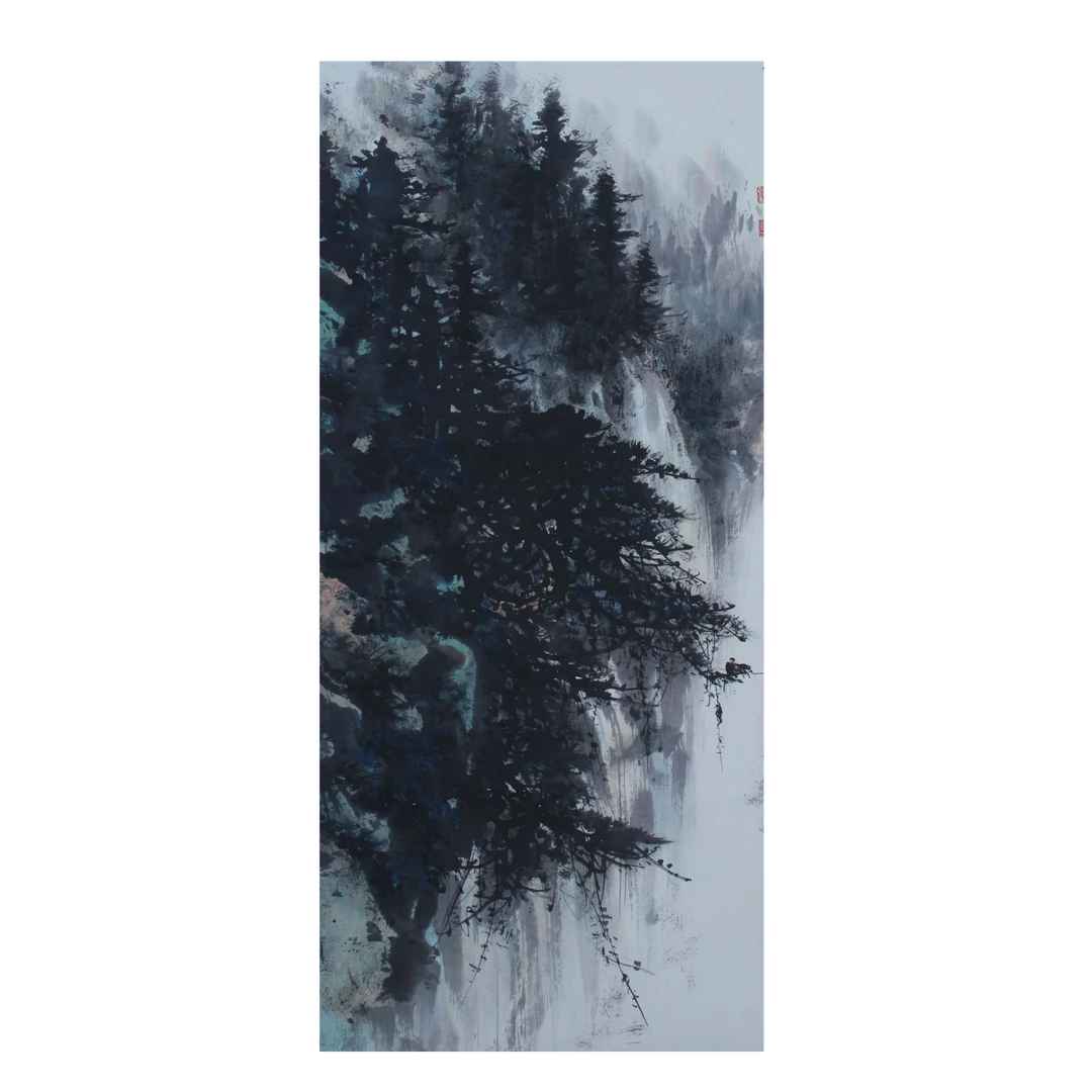 LOT.014 佚名 山水 纸本立轴 137*68cm 502