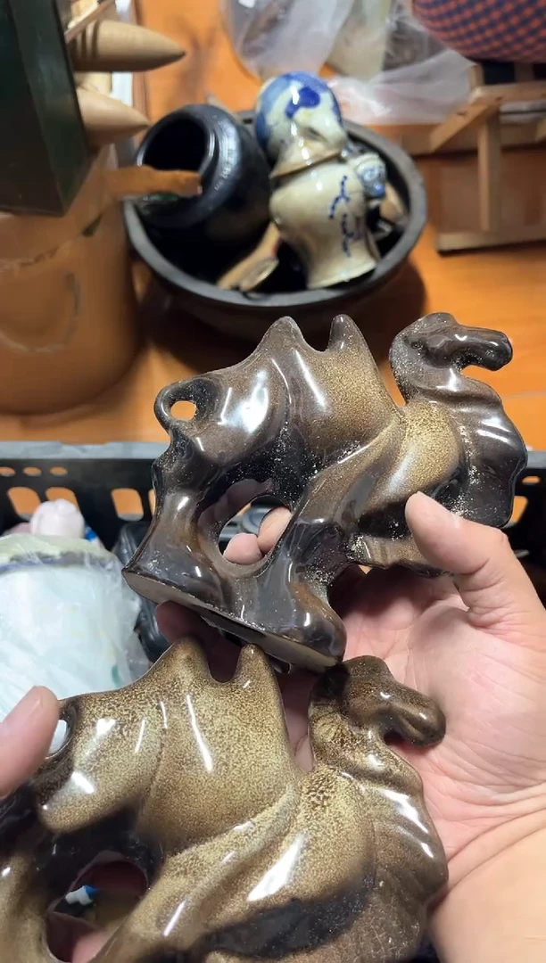 琉璃手工艺品平**福摆件