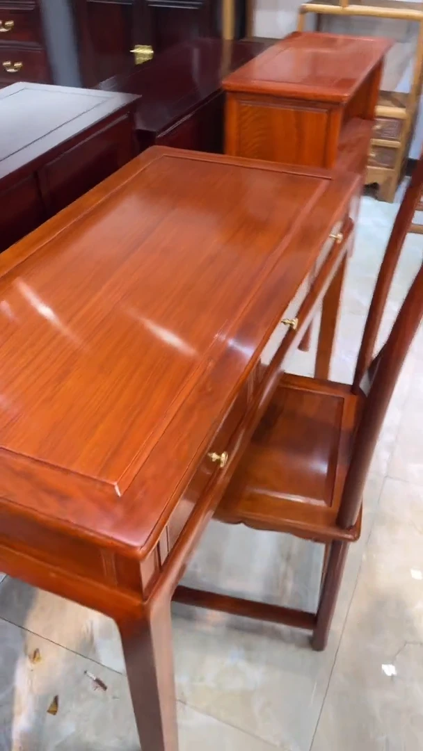 花梨木类家具118-55-78书桌一套
