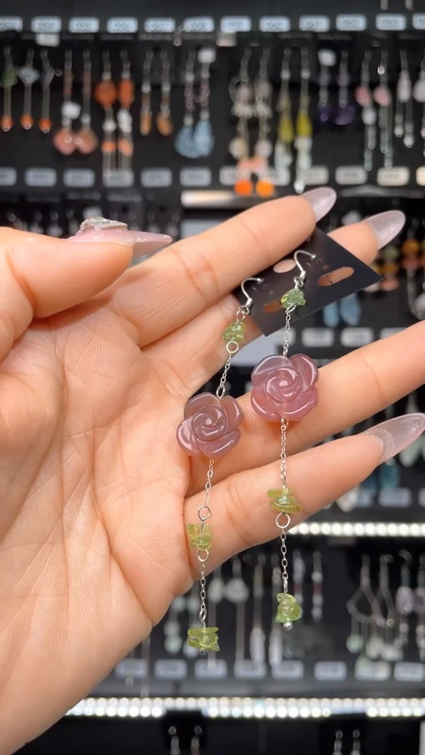 紫晶耳饰银S925镶嵌小*亮小月亮