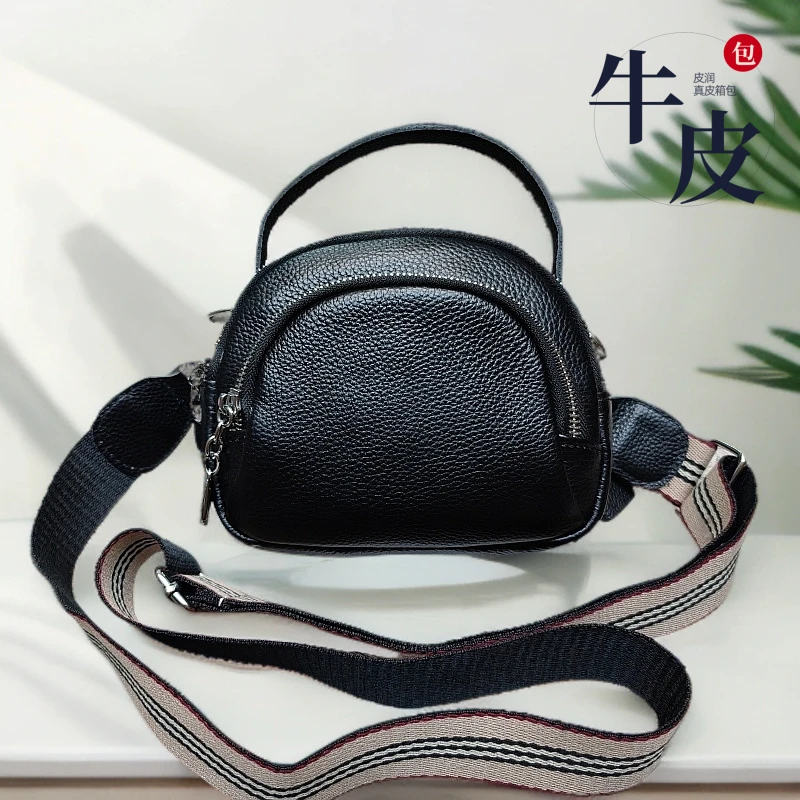 【真皮女包】头层牛皮包多层大胃王小包单肩斜挎包手提时尚潮流女包