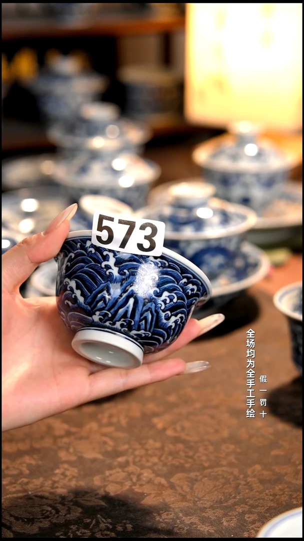 景德镇全手工手绘柴窑茶器福利