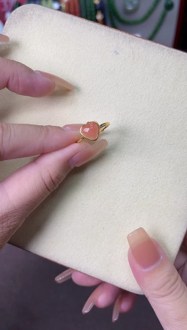 未镶嵌南红玛瑙戒指ys