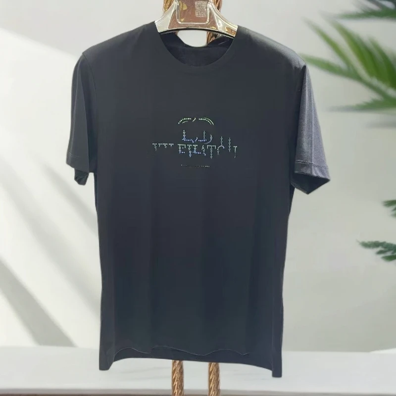 男款时尚休闲夏季半袖百搭T恤993825简约男士